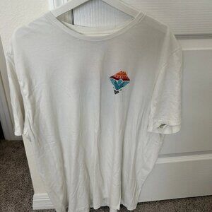 Hurley T-Shirt Men's Size 2XL XXL White Tee Short Sleeve Vintage Casual Neck